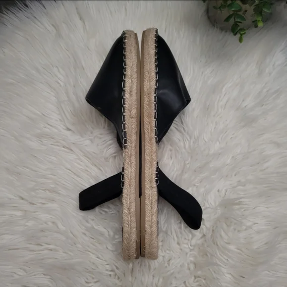 Zara Women Espadrilles Sandals Black Size 10 EUR 41 - Picture 10 of 13
